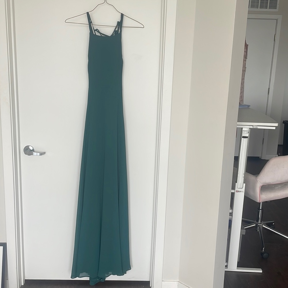 Emerald green bridesmaid dress